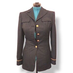 US Naval Academy Dress Blazer BLUE Jacket WOMENS 1 Gold Stripe See Measurements